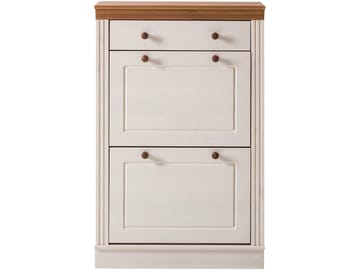 Anita Skoställ 80x105 cm - Vit/Honung - Förvaring - Skåp - Förvaringsskåp