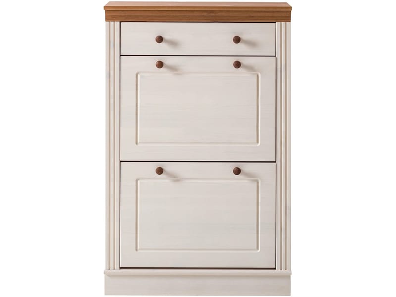 Anita Skoställ 80x105 cm - Vit/Honung - Förvaring - Skåp - Förvaringsskåp