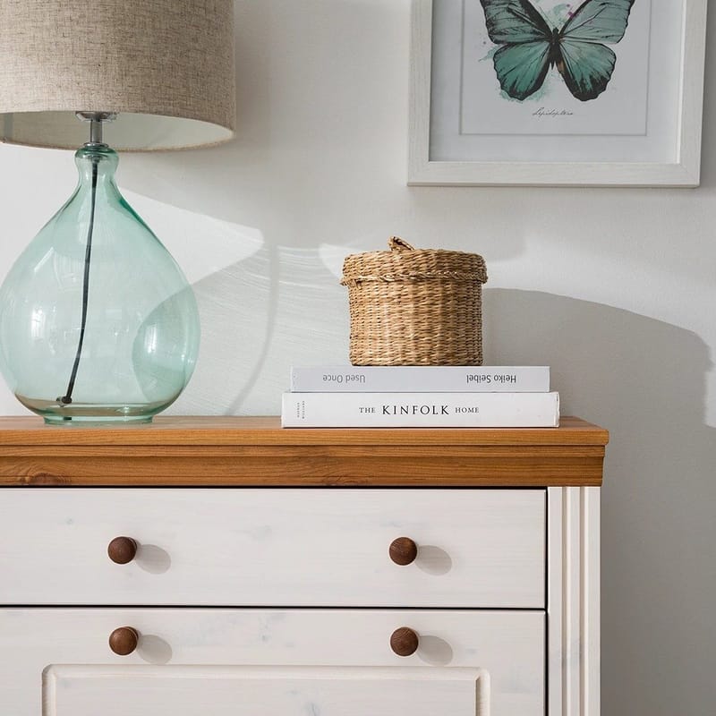 Anita Skoställ 80x105 cm - Vit/Honung - Förvaring - Skåp - Förvaringsskåp