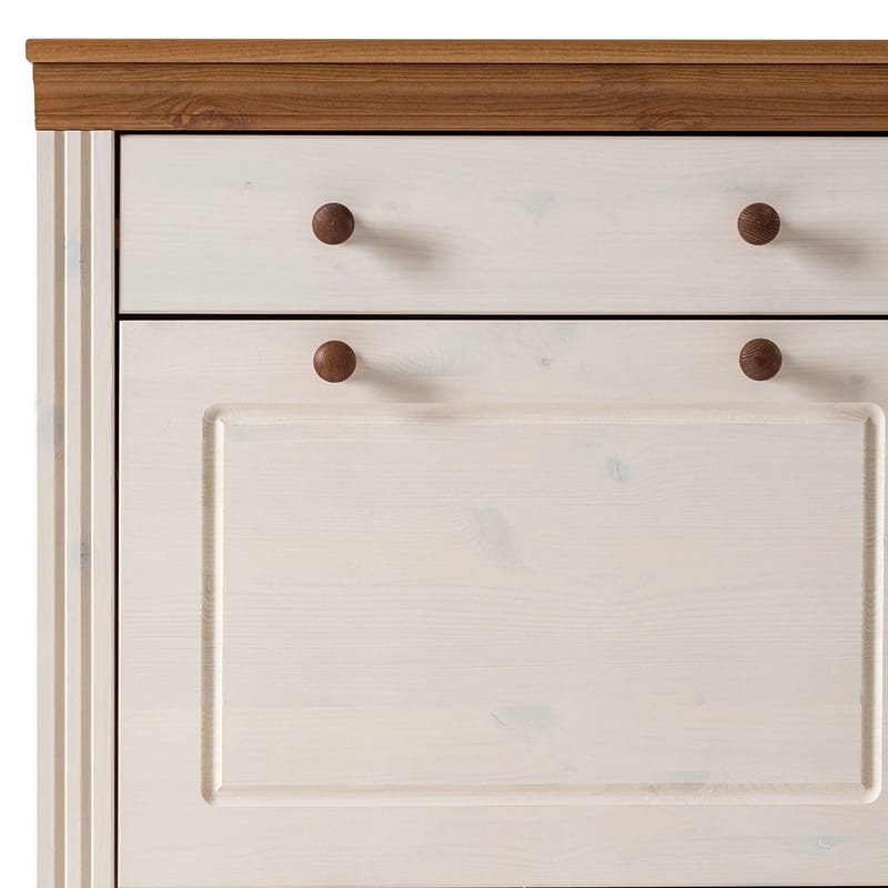 Anita Skoställ 80x105 cm - Vit/Honung - Förvaring - Skåp - Förvaringsskåp