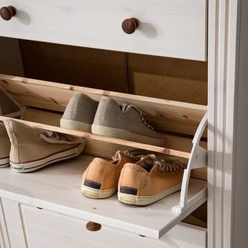 Anita Skoställ 80x105 cm - Vit/Honung - Förvaring - Skåp - Förvaringsskåp