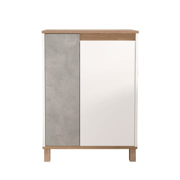 Avero Multifunktionsskåp 69,7x97x40 cm - Vit ek grå - Förvaring - Skåp - Förvaringsskåp