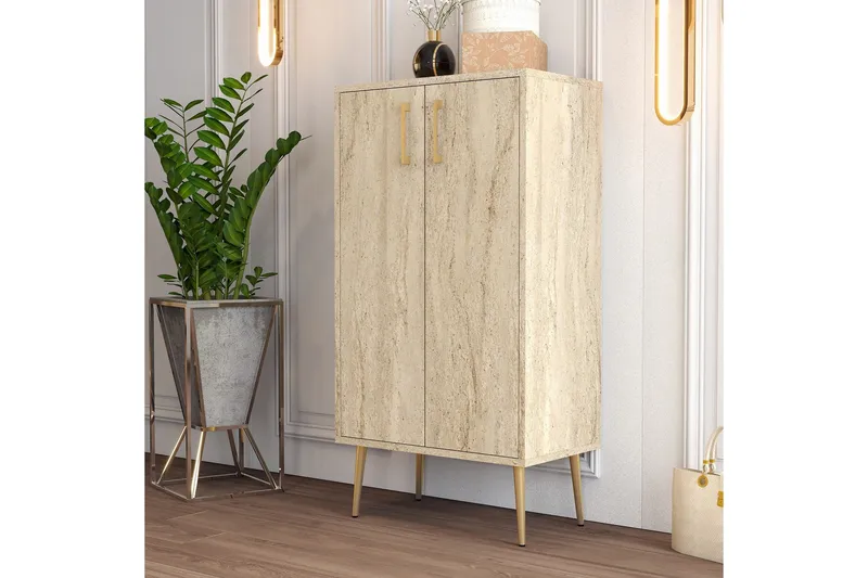 Babice Skoskåp 60 cm - Beige - Förvaring - Skåp - Förvaringsskåp