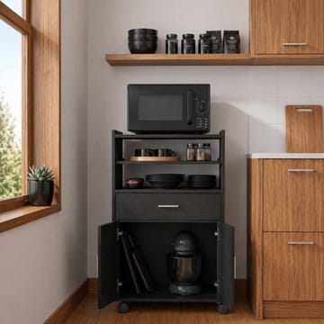 Barrock Kökskåp 59x92x40 cm - Svart - Förvaring - Skåp - Förvaringsskåp