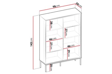 Basici Highboard - Brun - Förvaring - Skåp - Förvaringsskåp