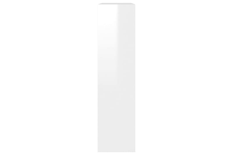 beBasic Skoskåp med 2 skåp högglans vit 63x17x67 cm - White - Hallförvaring - Skoskåp - Förvaringsskåp