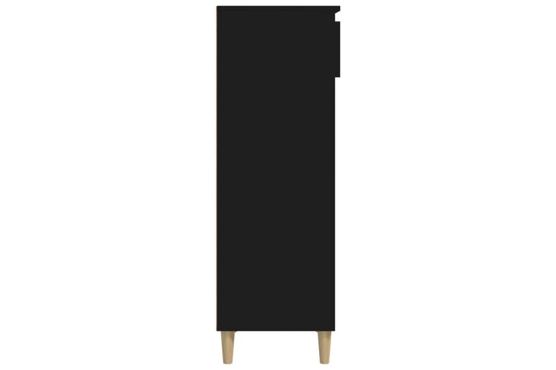 beBasic Skoskåp svart 40x36x105 cm konstruerat trä - Black - Hallförvaring - Skoskåp - Förvaringsskåp