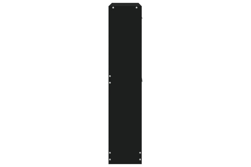 beBasic Skoskåp svart 59x17x81 cm konstruerat trä - Black - Hallförvaring - Skoskåp - Förvaringsskåp