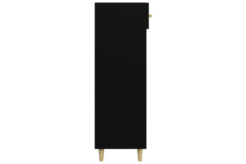 beBasic Skoskåp svart 60x35x105 cm konstruerat trä - Black - Hallförvaring - Skoskåp - Förvaringsskåp