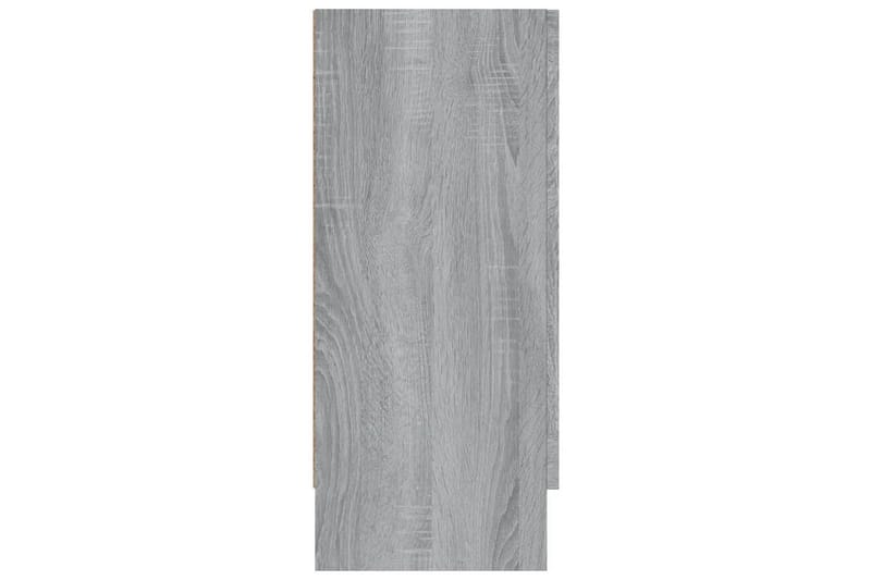 beBasic Vitrinskåp grå sonoma 120x30,5x70 cm konstruerat trä - Grey - Vitrinskåp