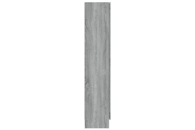 beBasic Vitrinskåp grå sonoma 82,5x30,5x150 cm konstruerat trä - Grey - Vitrinskåp