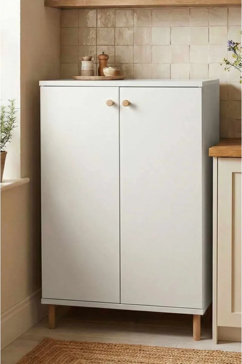 Belvo Multifunktionsskåp 60x85x30 cm - Vit - Förvaring - Skåp - Förvaringsskåp
