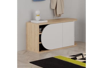 Berriaren Skoskåp 104 cm - Ek/Vit - Förvaring - Skåp - Förvaringsskåp