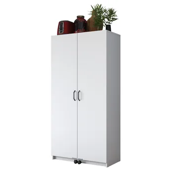 Bralen Multifunktionsskåp 90x180x42 cm - Vit - Förvaring - Skåp - Förvaringsskåp