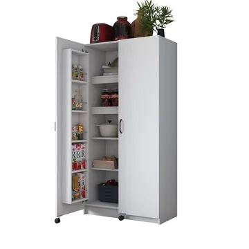 Bralen Multifunktionsskåp 90x180x42 cm - Vit - Förvaring - Skåp - Förvaringsskåp