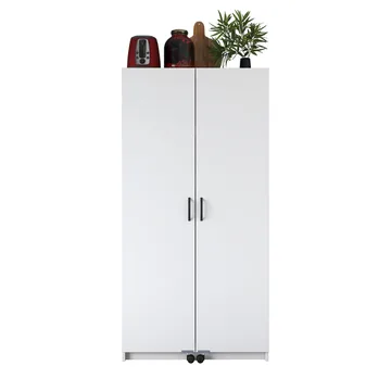 Bralen Multifunktionsskåp 90x180x42 cm - Vit - Förvaring - Skåp - Förvaringsskåp