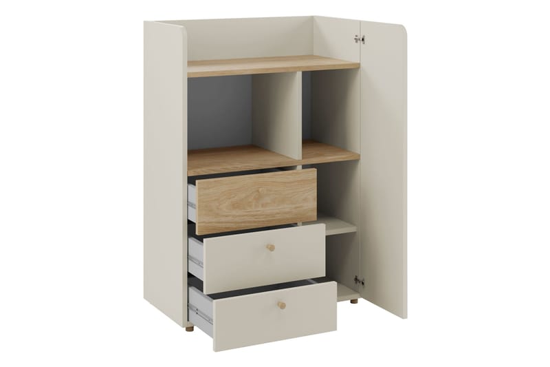 Buhan Highboard - Beige/Brun - Förvaring - Skåp - Förvaringsskåp