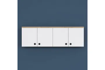 Calros Hörnskåp - Valnöt/Vit - Förvaring - Skåp - Hörnskåp