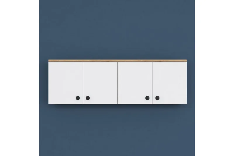 Calros Hörnskåp - Valnöt/Vit - Förvaring - Skåp - Hörnskåp