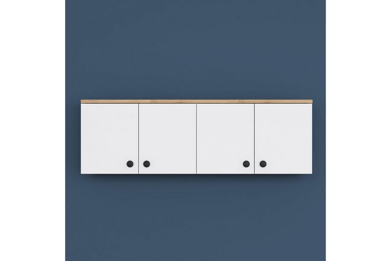 Calros Hörnskåp - Valnöt/Vit - Förvaring - Skåp - Förvaringsskåp