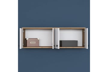 Calros Hörnskåp - Valnöt/Vit - Förvaring - Skåp - Förvaringsskåp