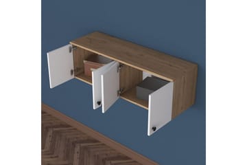 Calros Hörnskåp - Valnöt/Vit - Förvaring - Skåp - Förvaringsskåp