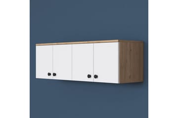 Calros Hörnskåp - Valnöt/Vit - Förvaring - Skåp - Förvaringsskåp