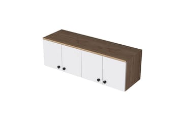 Calros Hörnskåp - Valnöt/Vit - Förvaring - Skåp - Förvaringsskåp