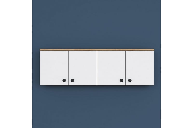 Calros Hörnskåp - Valnöt/Vit - Förvaring - Skåp - Hörnskåp