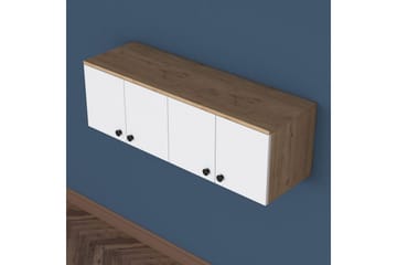 Calros Hörnskåp - Valnöt/Vit - Förvaring - Skåp - Förvaringsskåp