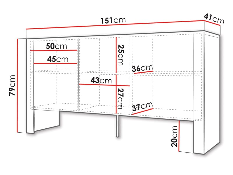Calvenn Skänk 151 cm - Förvaring - Skåp - Förvaringsskåp