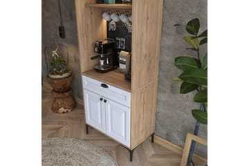 Cerreta Högskåp 170,4 cm - Brun/Vit - Förvaring - Skåp - Förvaringsskåp