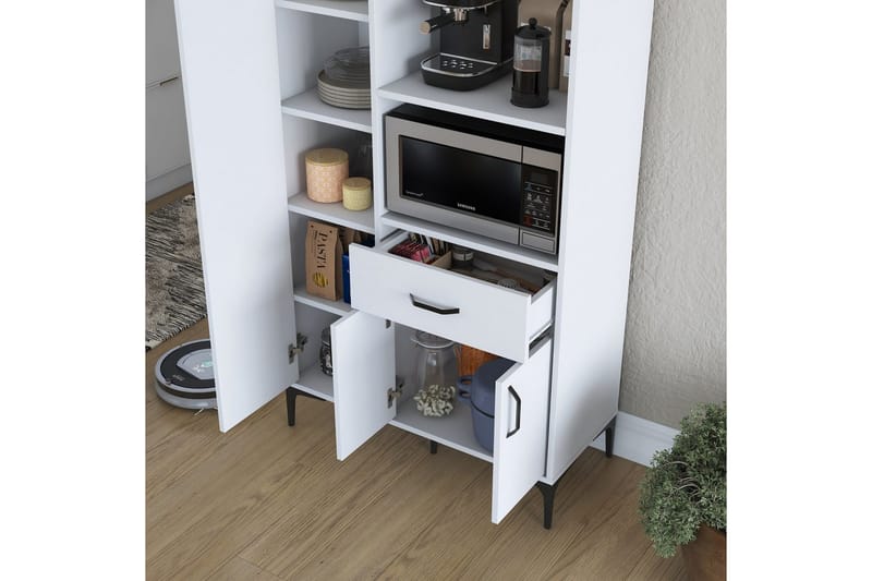 Cerreta Högskåp 198,6 cm - Vit - Förvaring - Skåp - Förvaringsskåp