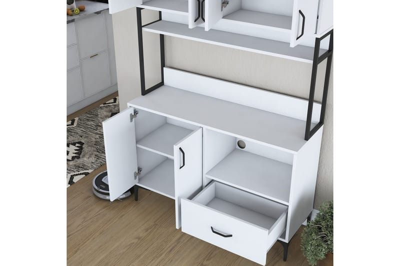 Cerreta Högskåp 198,6 cm - Vit - Förvaring - Skåp - Förvaringsskåp