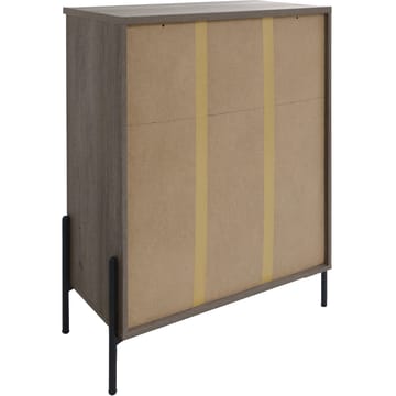 Charlene Högskåp 90x120 cm - vit fiskbensek och mattsvart - Förvaring - Skåp - Förvaringsskåp