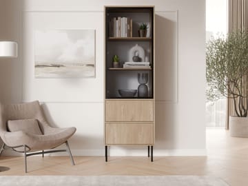 Claven Vitrinskåp 60x185 cm - brun - Förvaring - Skåp - Vitrinskåp