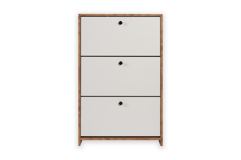 Comfortale Skoskåp 26 cm - Vit/Mintgrön/Ljusfärgat trä - Förvaring - Skåp - Förvaringsskåp