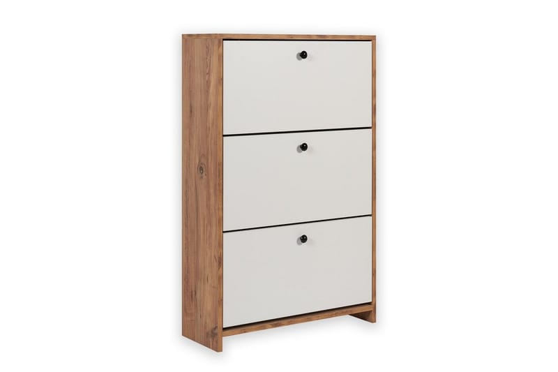 Comfortale Skoskåp 26 cm - Vit/Mintgrön/Ljusfärgat trä - Förvaring - Skåp - Förvaringsskåp