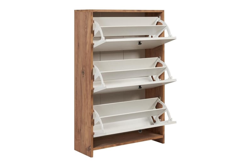 Comfortale Skoskåp 26 cm - Vit/Mintgrön/Ljusfärgat trä - Förvaring - Skåp - Förvaringsskåp