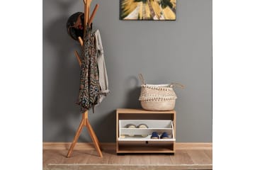 Comfortale Skoskåp 60 cm - Natur/Vit - Förvaring - Skåp - Förvaringsskåp