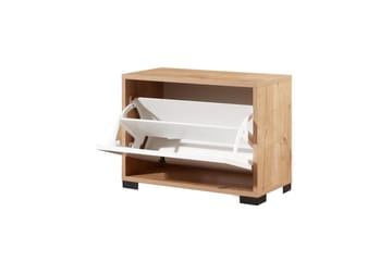 Comfortale Skoskåp 60 cm - Natur/Vit - Förvaring - Skåp - Förvaringsskåp