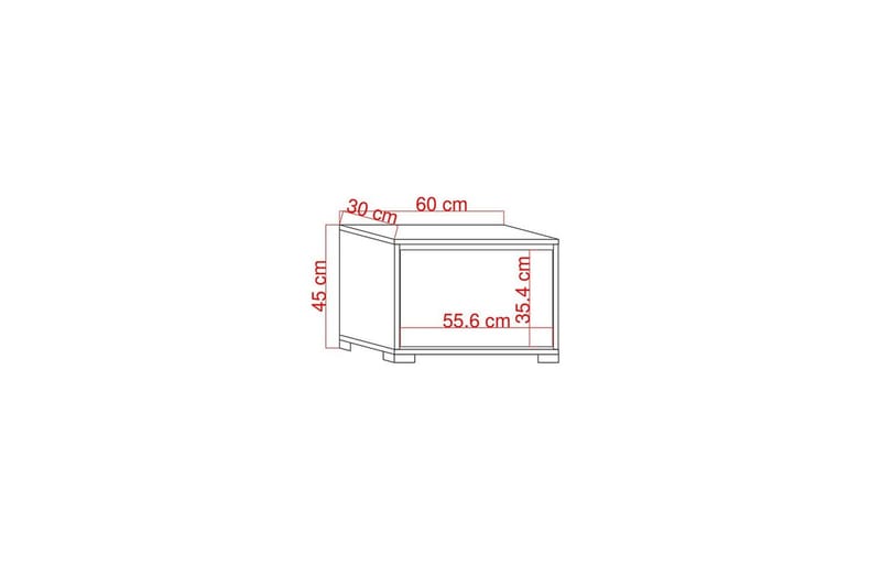 Comfortale Skoskåp 60 cm - Natur/Vit - Förvaring - Skåp - Förvaringsskåp
