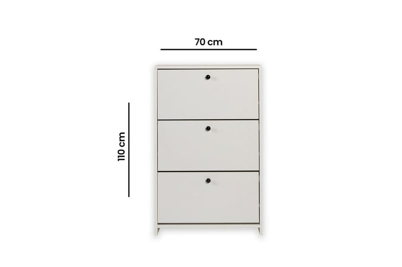 Comfortale Skoskåp 70 cm - Vit - Förvaring - Skåp - Förvaringsskåp