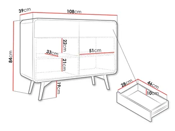 Corvan Skänk 108 cm - Förvaring - Skåp - Förvaringsskåp