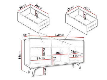 Corvan Skänk 160 cm - Förvaring - Skåp - Förvaringsskåp