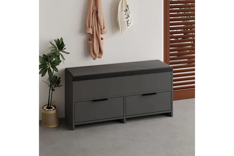 Cove Skoskåp 106 cm - Antracit - Förvaring - Skåp - Förvaringsskåp