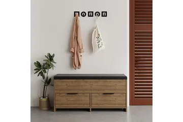 Cove Skoskåp 106 cm - Brun - Förvaring - Skåp - Förvaringsskåp