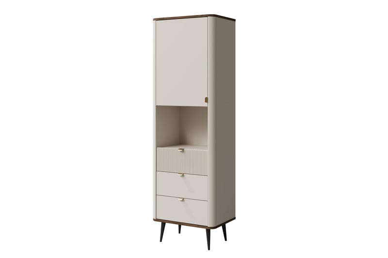 Cucina Highboard, Beige/Brun