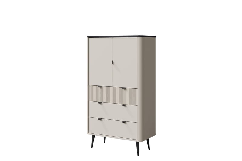 Cucina Highboard, Beige/Grå