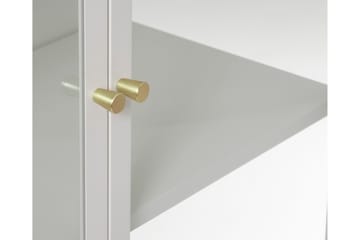 Cytheria Vitrinskåp 40 cm djup 90 cm bred 160 cm hög Trä - White - Förvaring - Skåp - Vitrinskåp